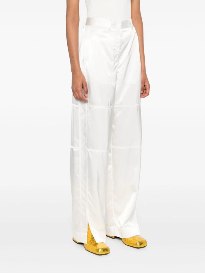 Jil Sander Cargo Trousers In White