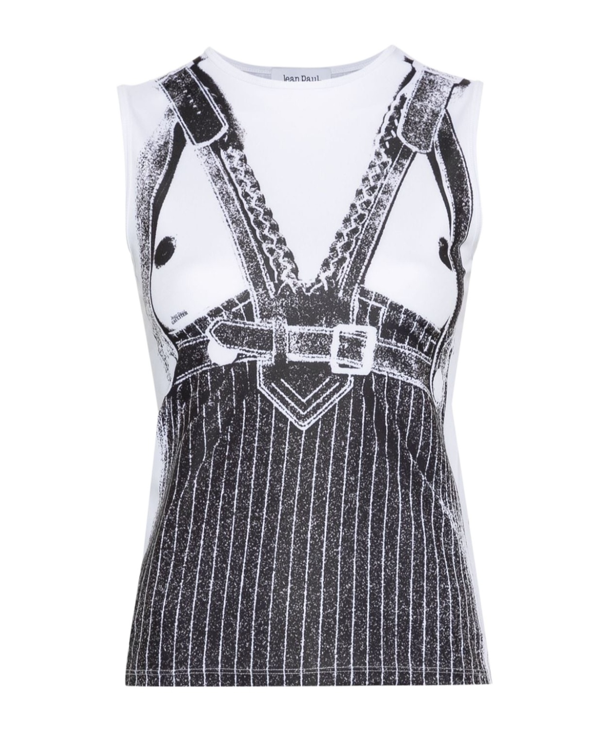 Jean Paul Gaultier Sleeveless T-shirt In Black