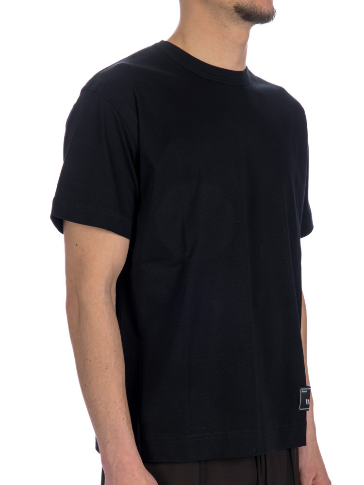 Valentino Canvas Iconograph Cotton T-shirt In Black