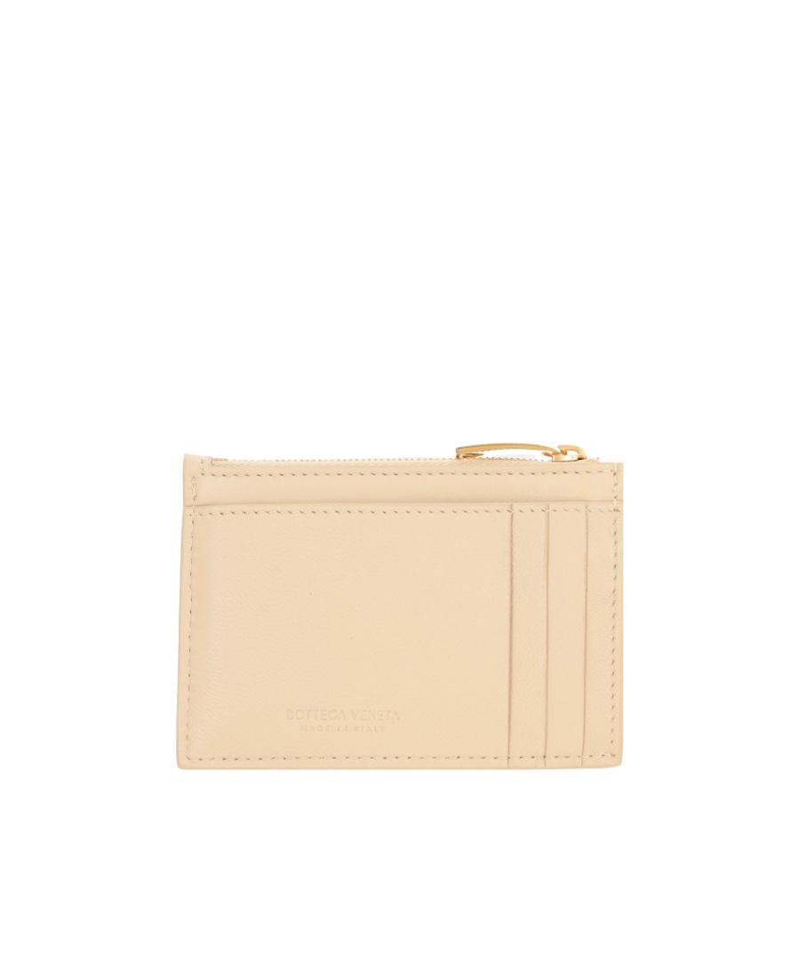 Bottega Veneta Intreccio Key Bag In Nude