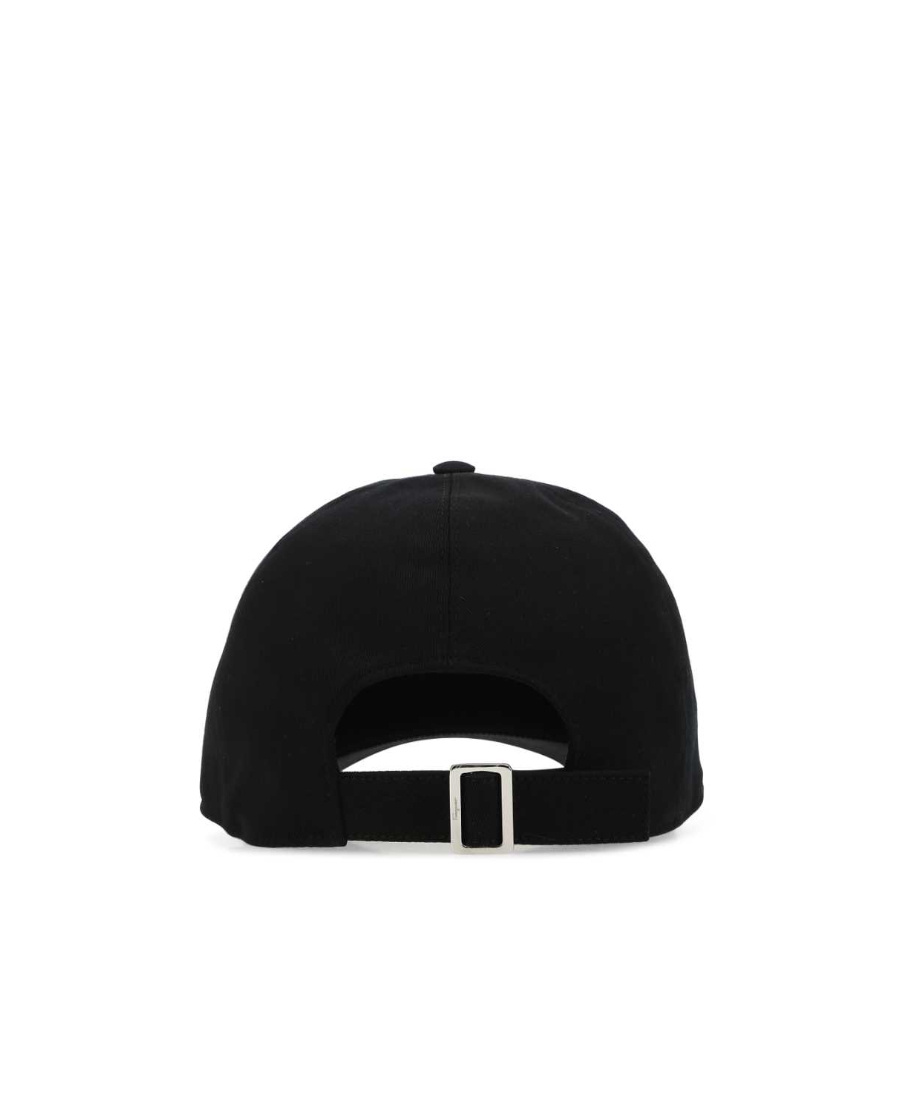 Ferragamo Gancini-embroidered Baseball Cap In Black