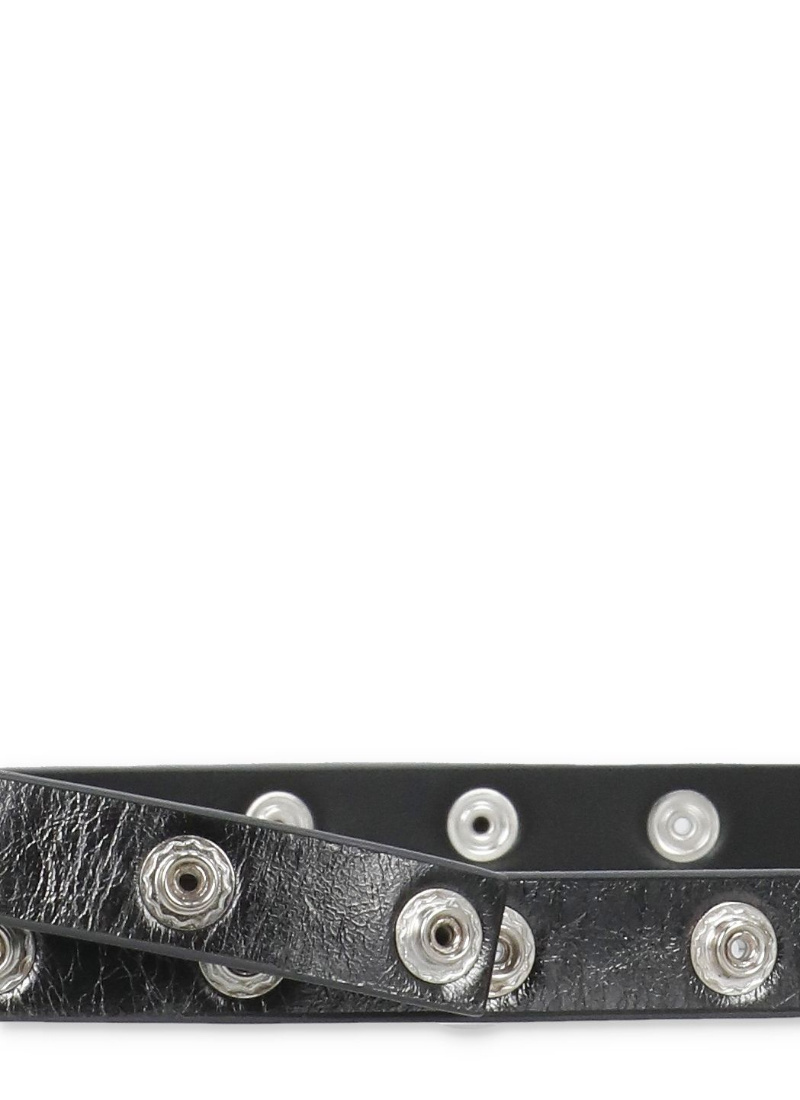 Attico The  Embellished Belt In Black