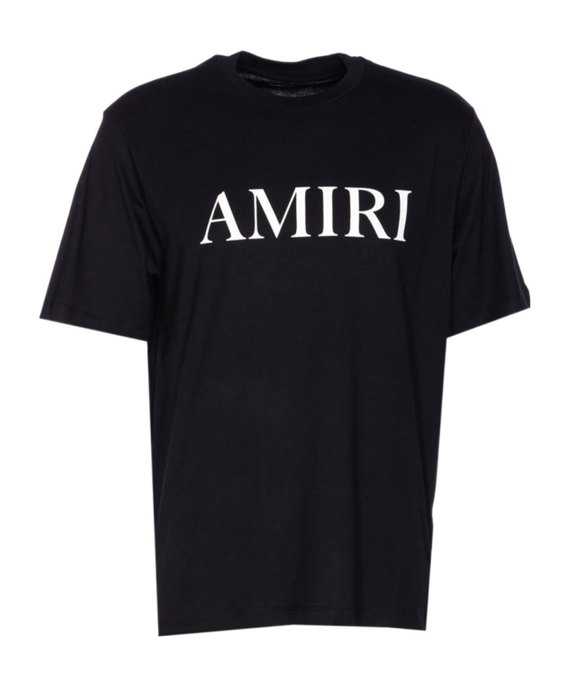 Amiri Cotton T-shirt With Logo Print In Black