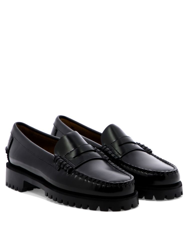 Sebago Dan Lug Loafers In Black
