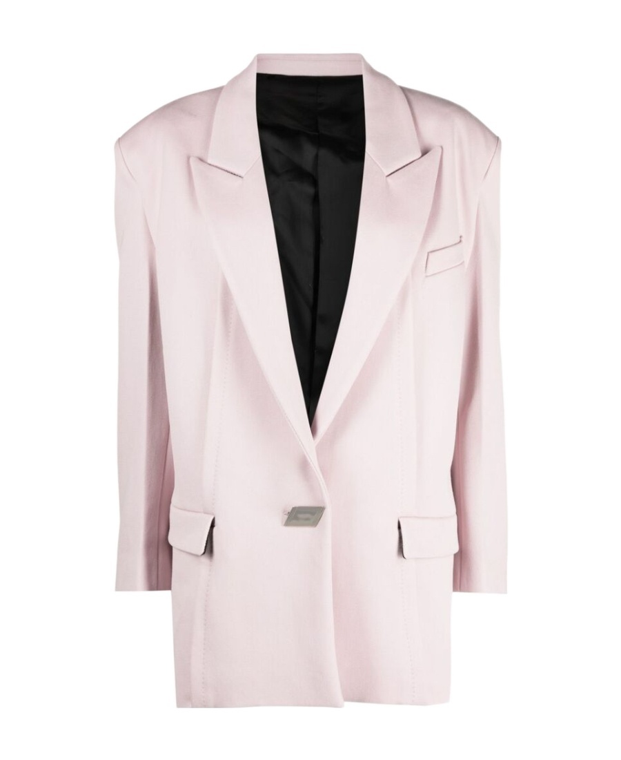 Attico Single-breasted Blazer In Pink