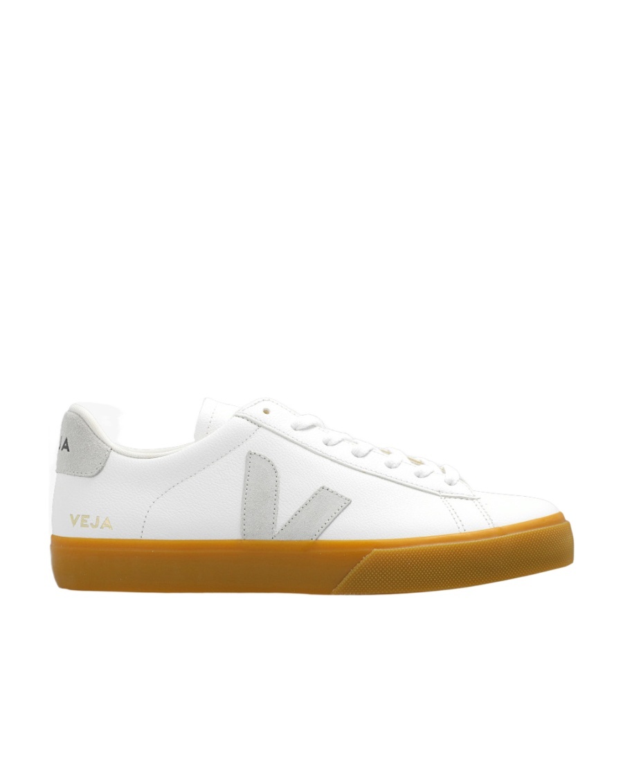 Shop Veja Logo Low-top Casual Shoes In White