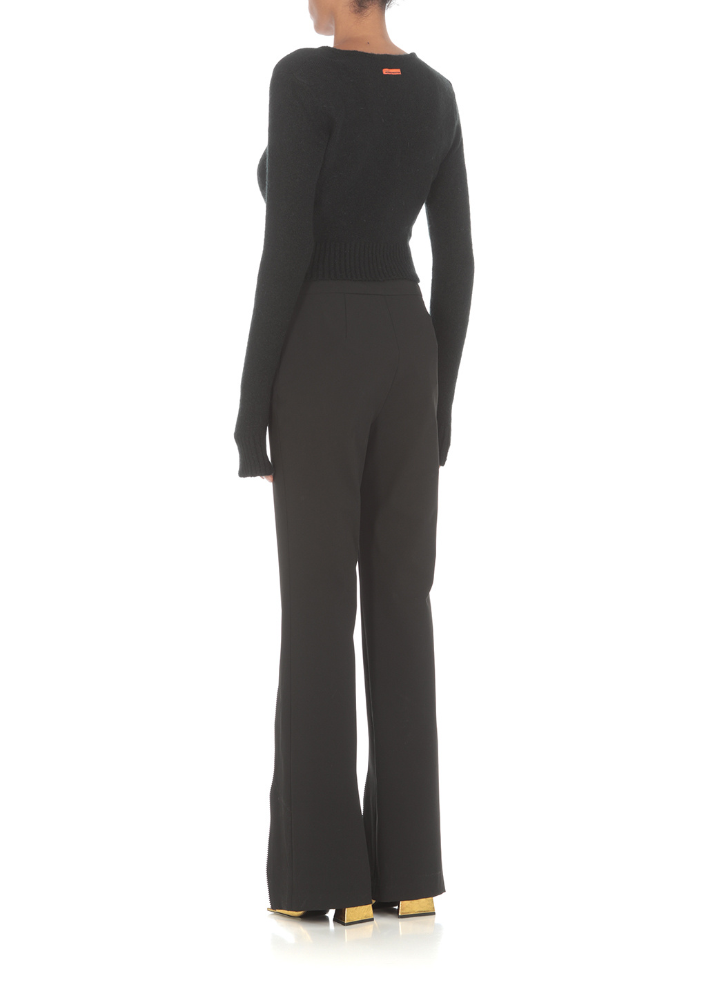 Heron Preston Open-front Knitted Cardigan In Black