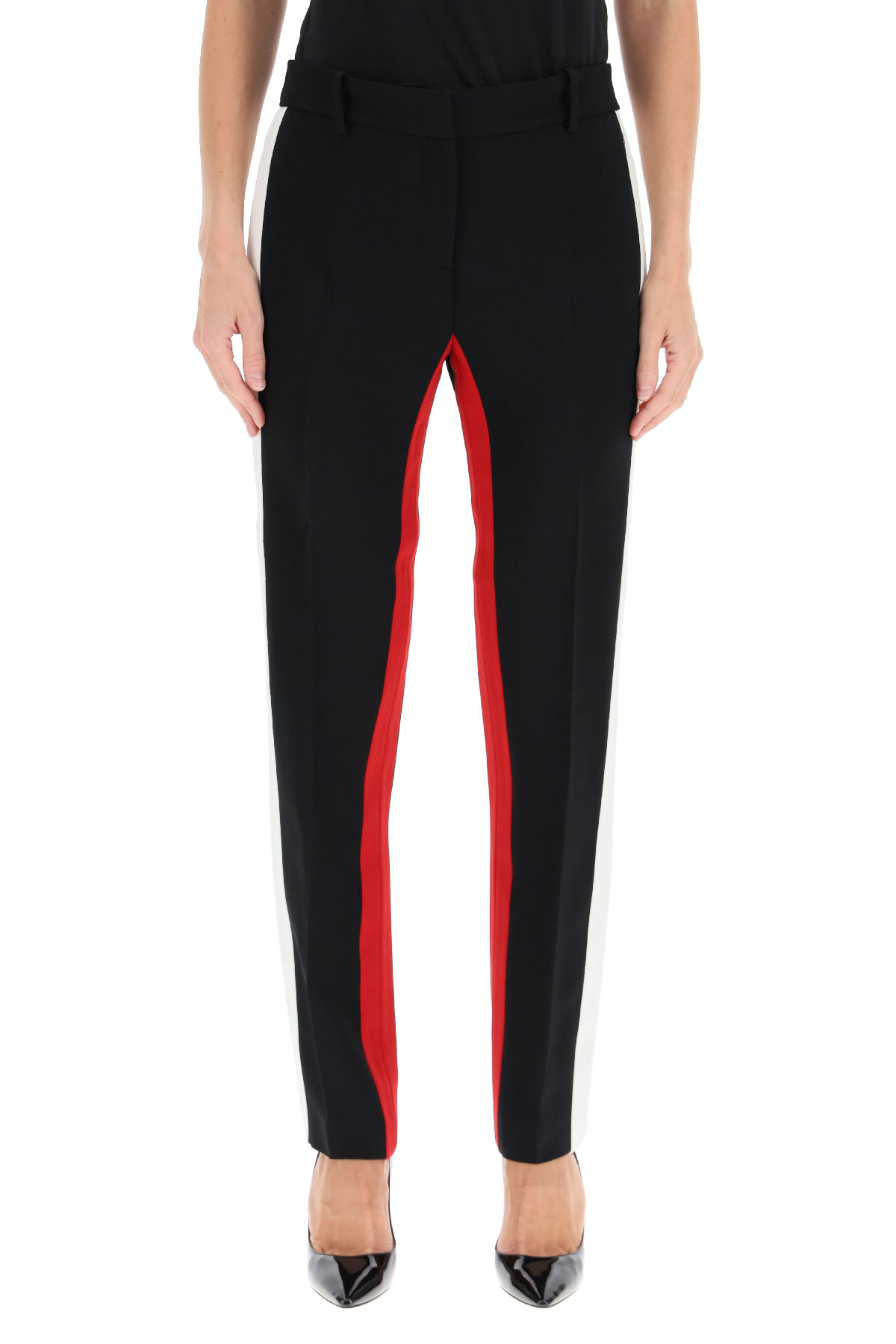 N°21 Crepe Straight-leg Trousers In Black