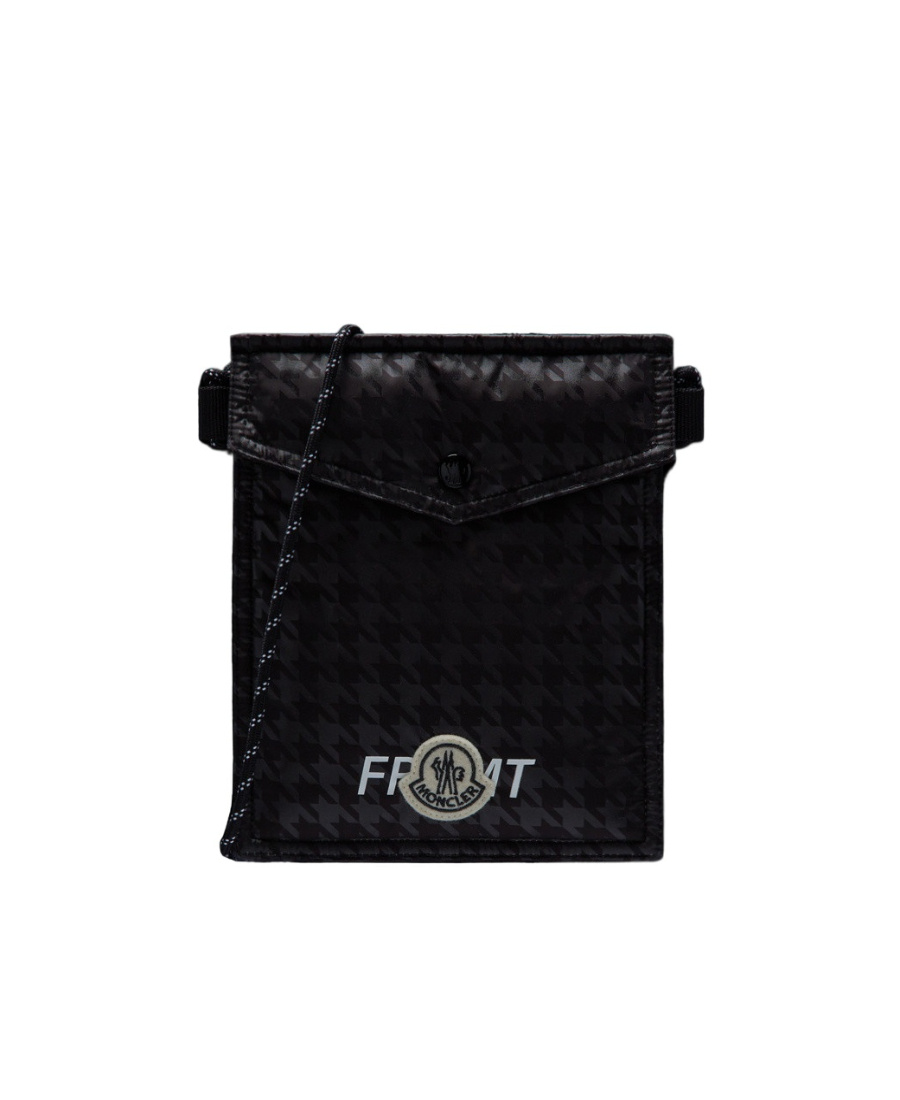 Moncler X Frgmt Logo-patch Messenger Bag In Black
