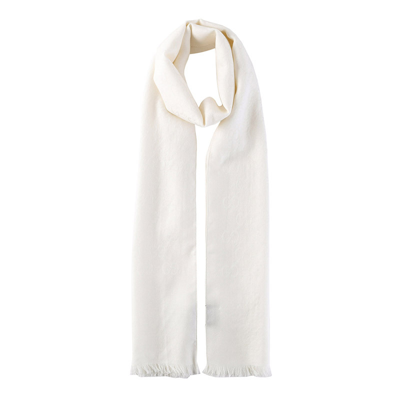 Gucci Logo Casual Scarf In White