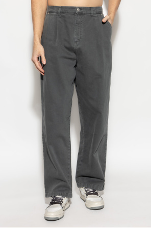 Moschino Belt-loop Jeans In Black