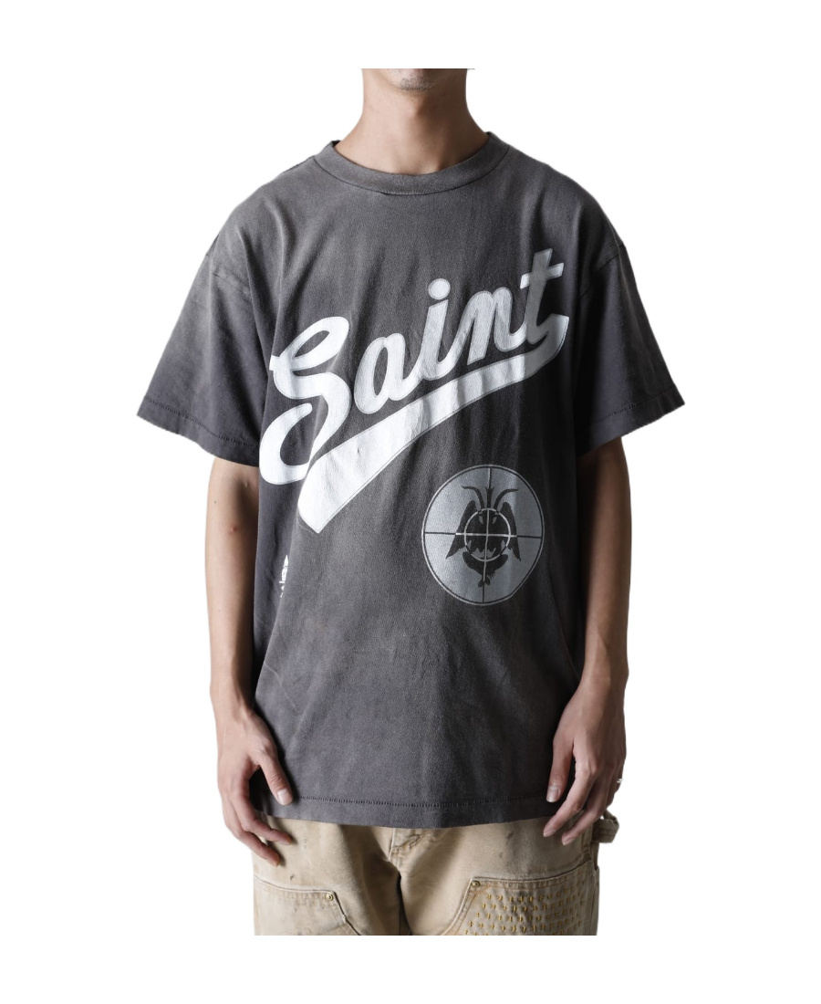 Readymade Ready Made X Saint Michael Cooperative Letter Short-sleeved T-shirt In Black