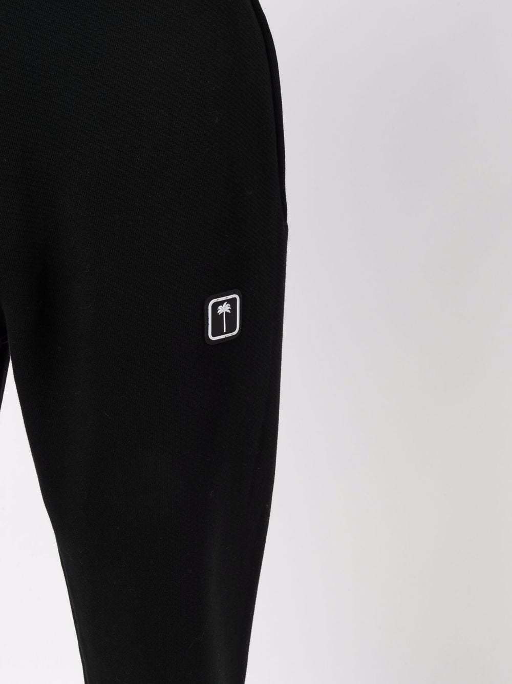 Palm Angels Logo-patch Drawstring Track Pants In Black