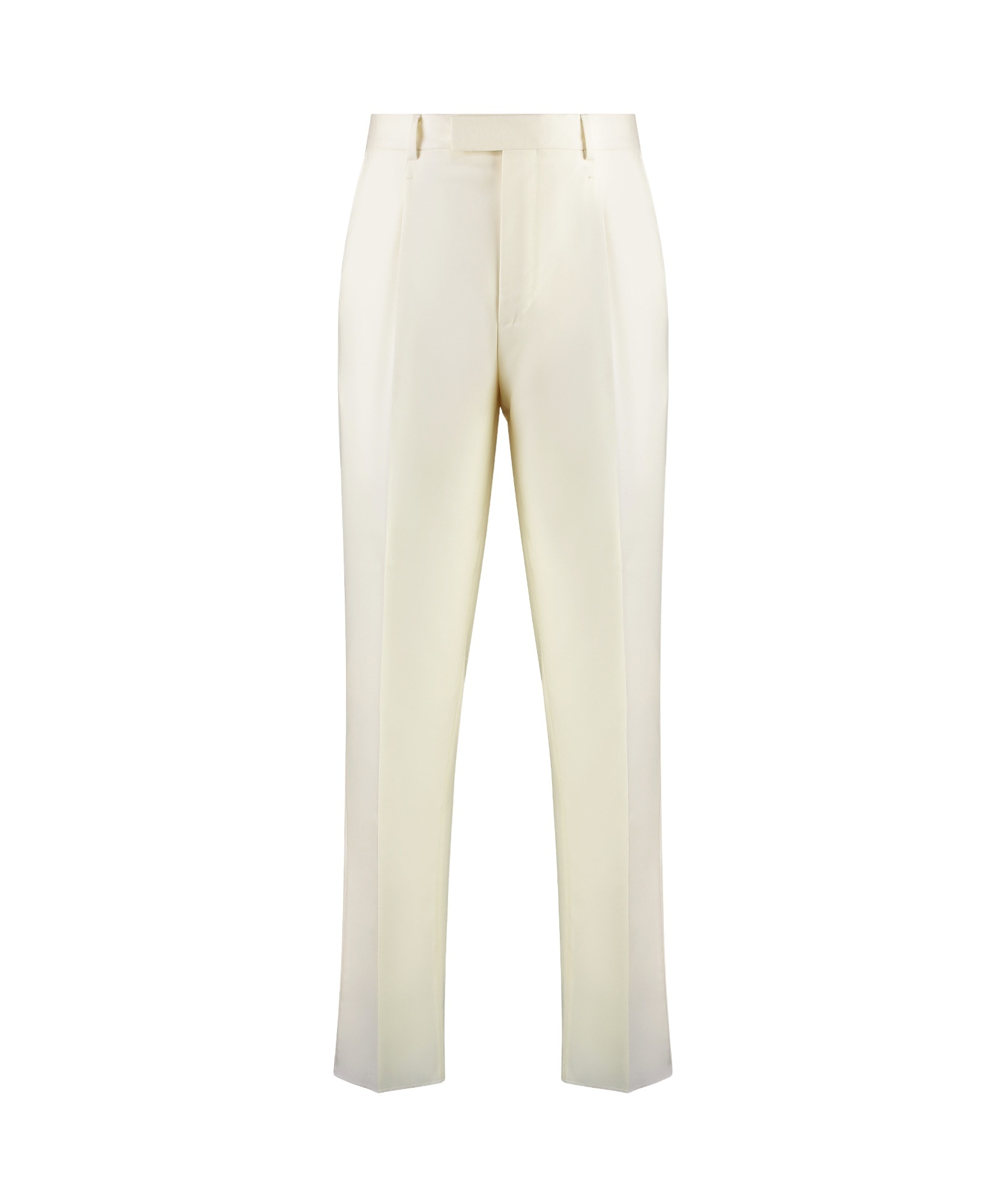 ZEGNA PRESSED-CREASE TAPERED TROUSERS