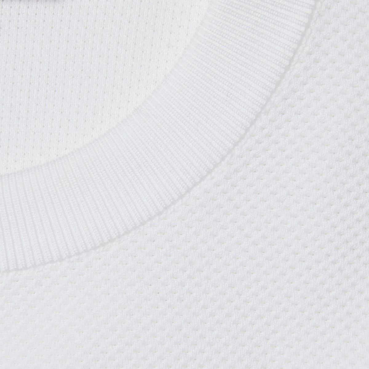 Gucci Cotton Piquet Sweater With Web In White
