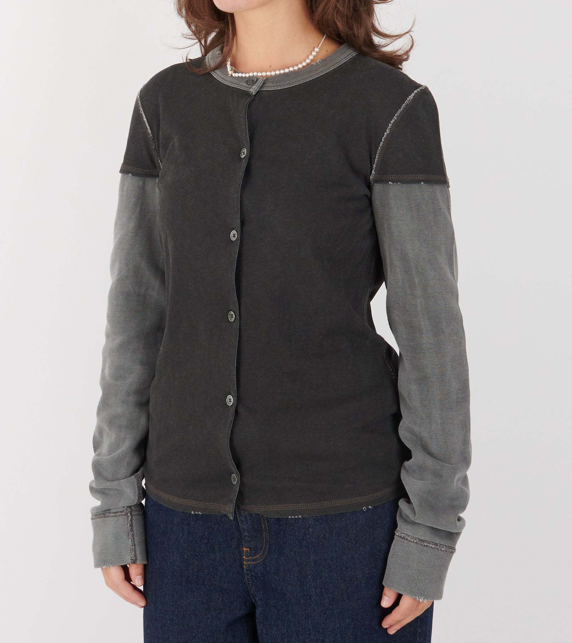 Our Legacy Layered Long-sleeved Sweatshirt In Black