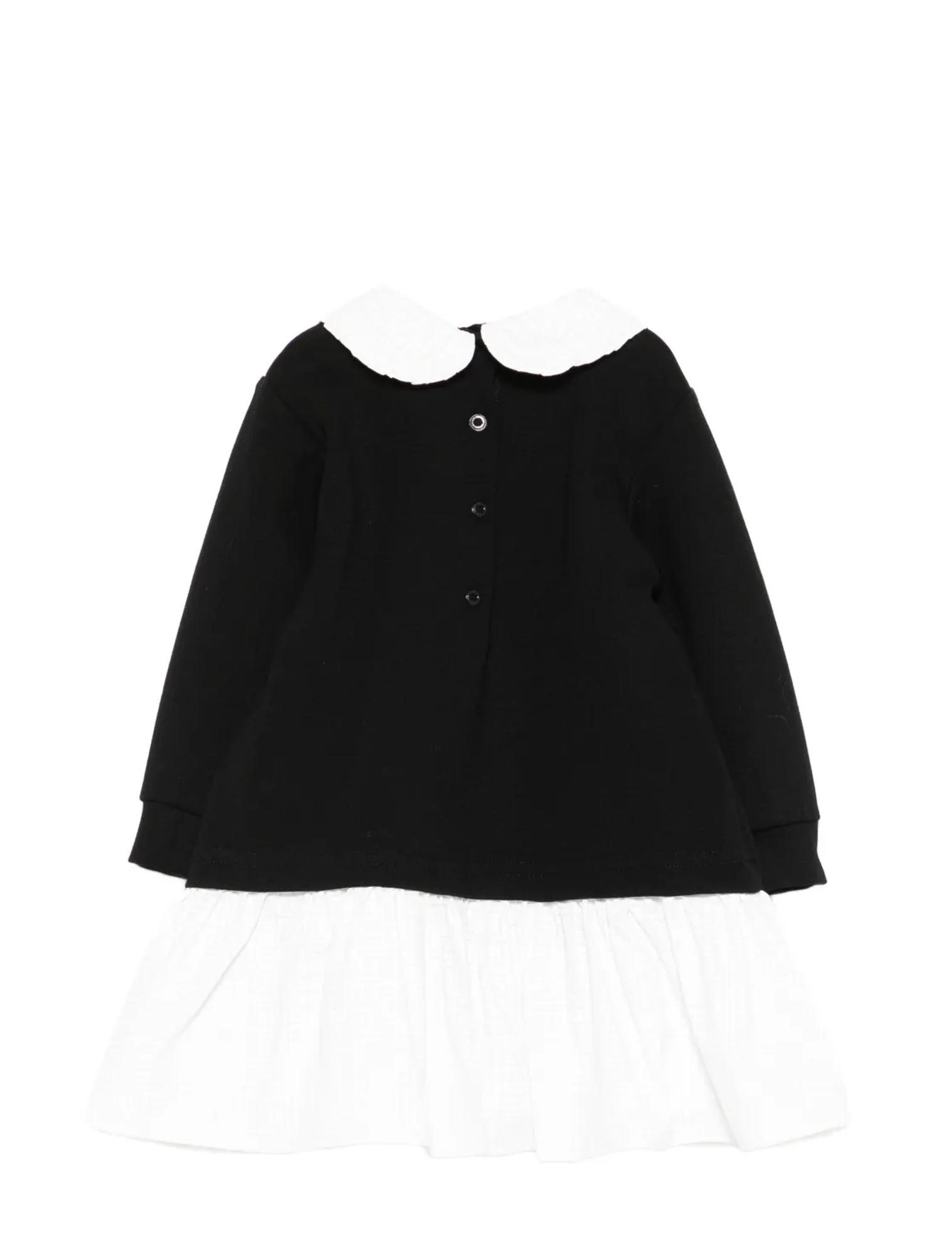 Balmain Peter-pan Collar Dress In Black