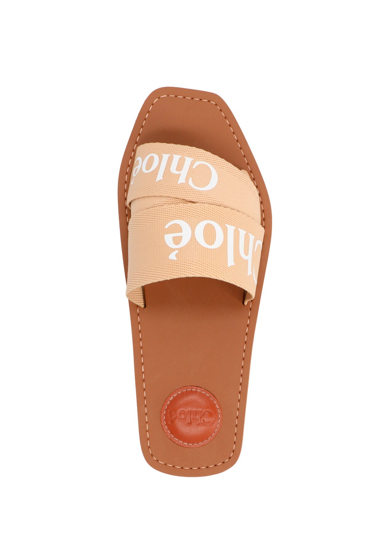Chloé Woody Flat Mules In Brown