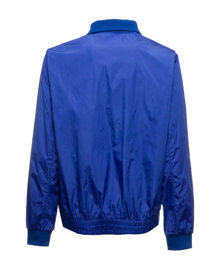 Valentino Blue Nylon Sweatshirt With Signature Vlogo In Blue