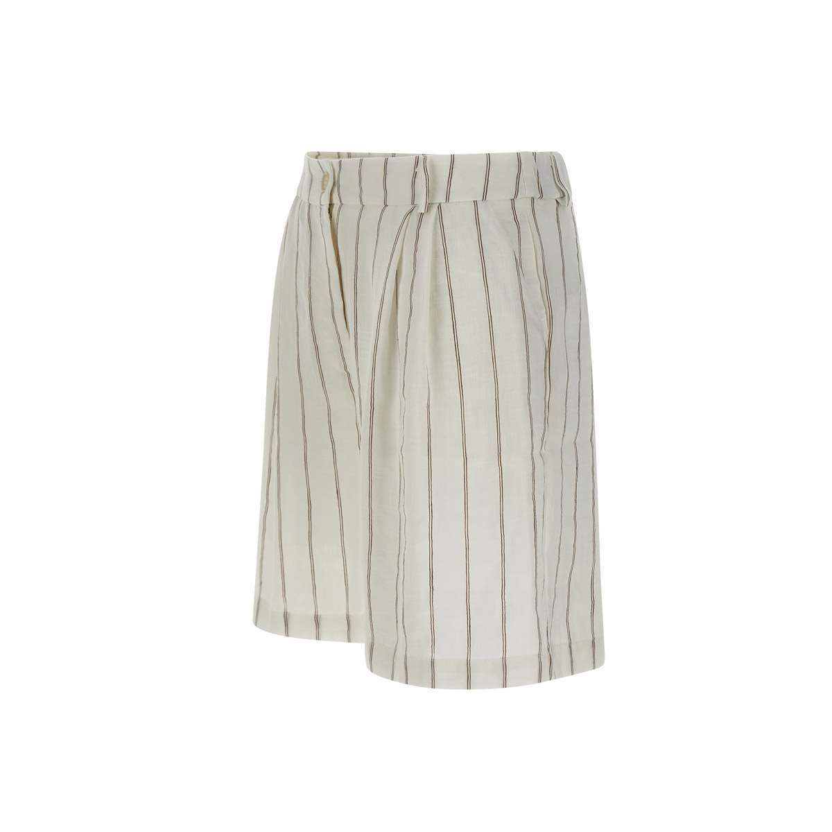 Kaos Blend Pinstripe Shorts In White