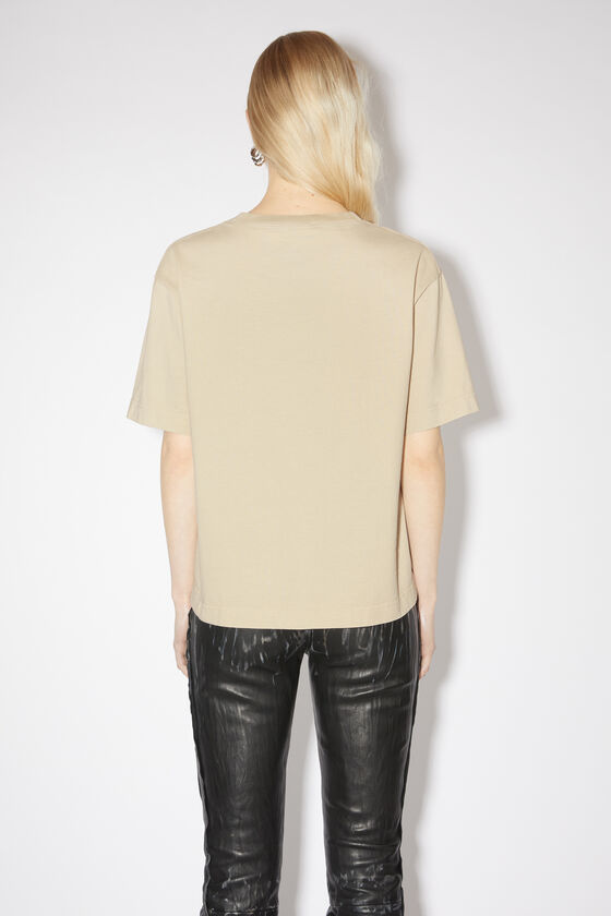 Acne Studios Logo-print Short-sleeved T-shirt In Nude