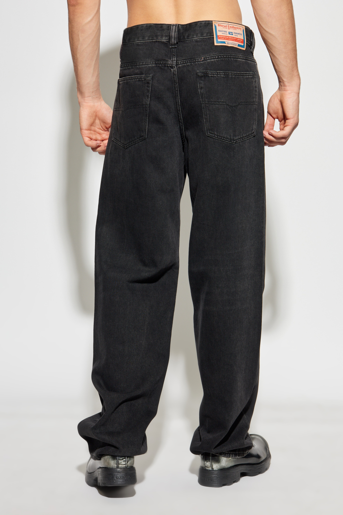 Diesel D-macro Jeans In Black
