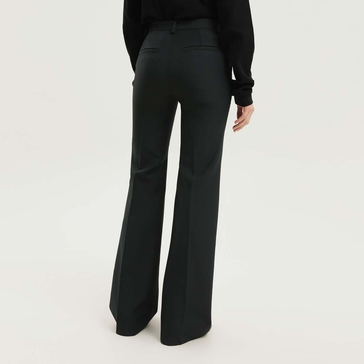 1989 Studio Cotton Flared Trousers In Green