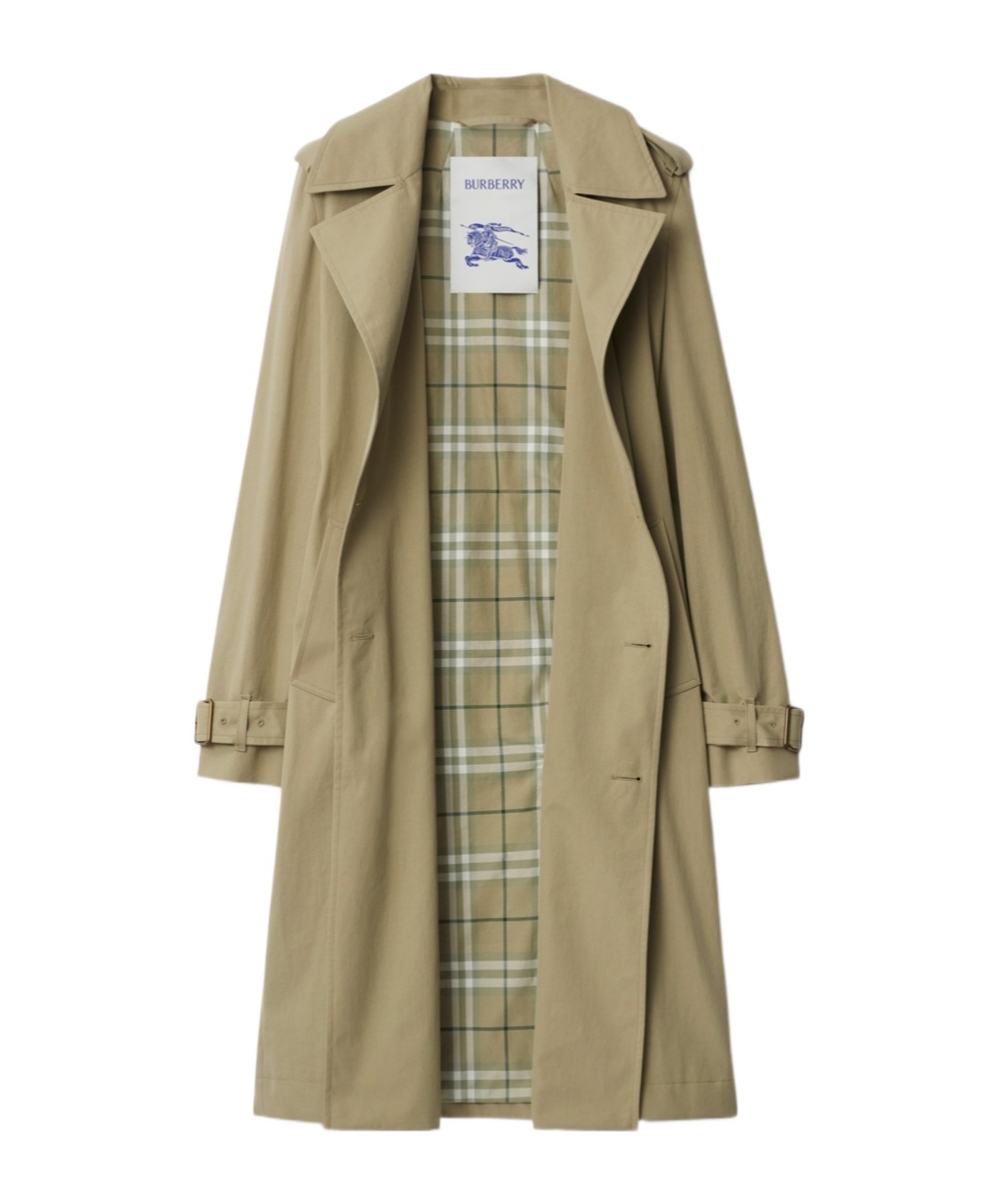 Burberry Highgrove Castleford Lapel Trench Coat In Nude