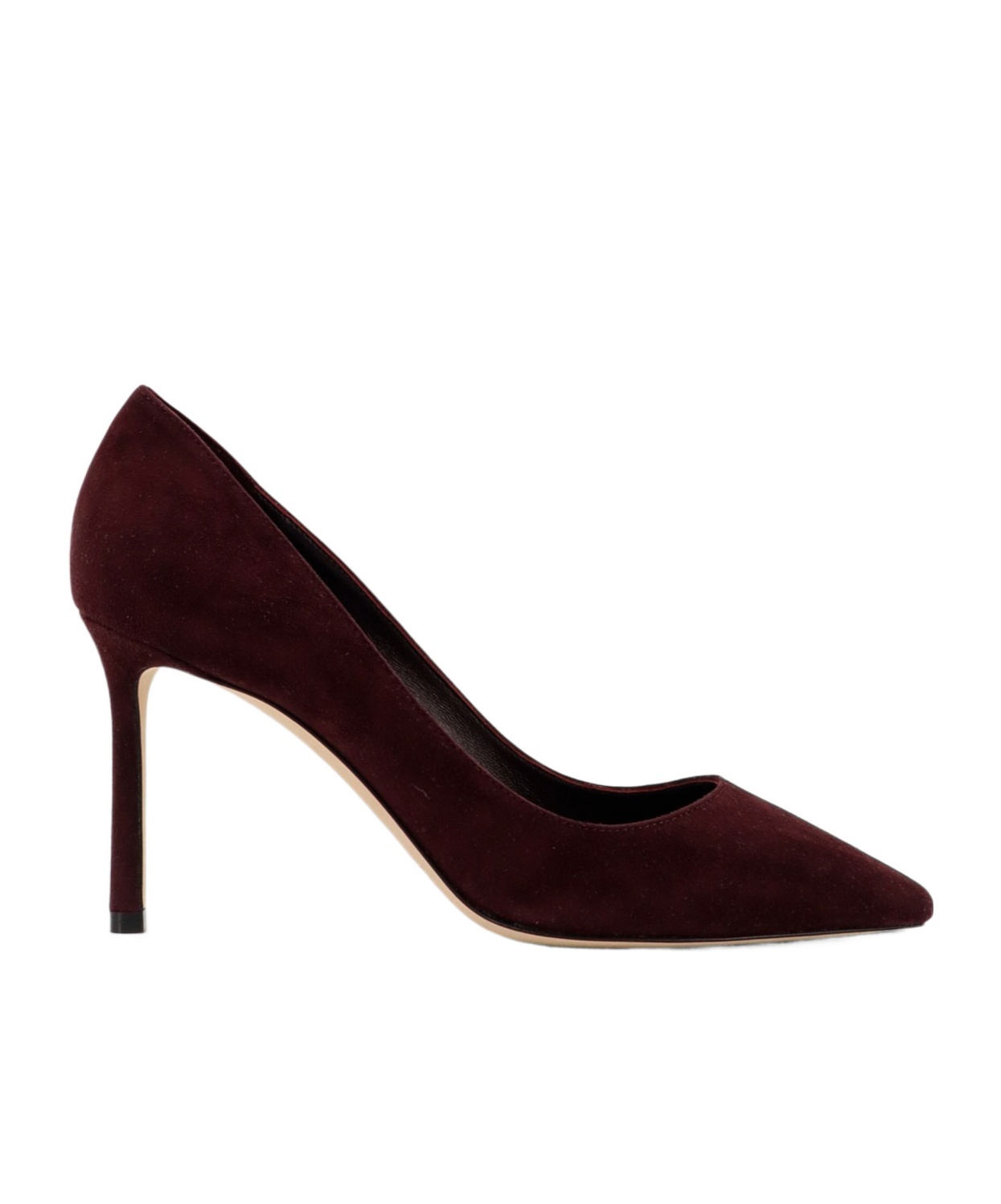 Jimmy Choo Pointed Toe High Heels In Burgundy