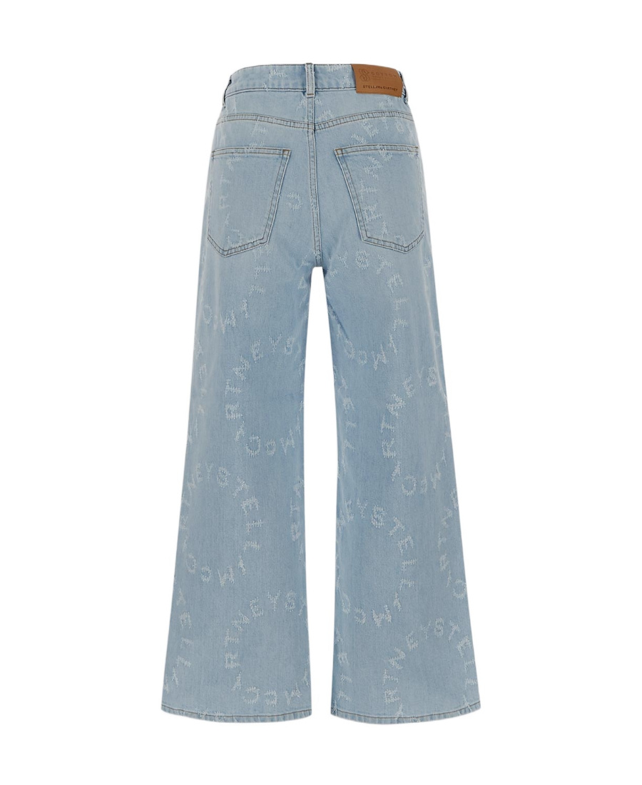 Stella Mccartney Distressed High-rise Jeans In Blue