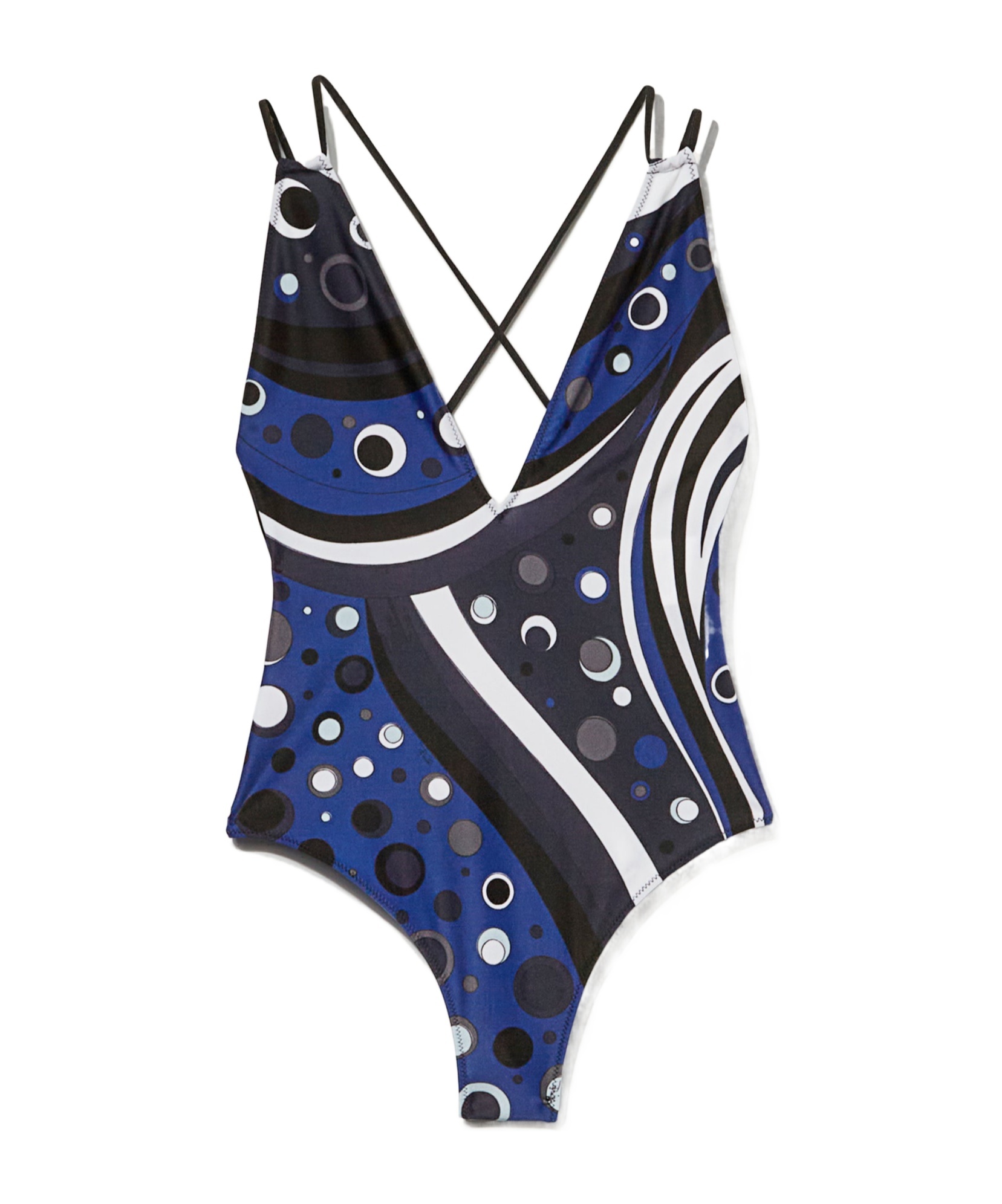 Shop Emilio Pucci Fontane-print Swimsuit