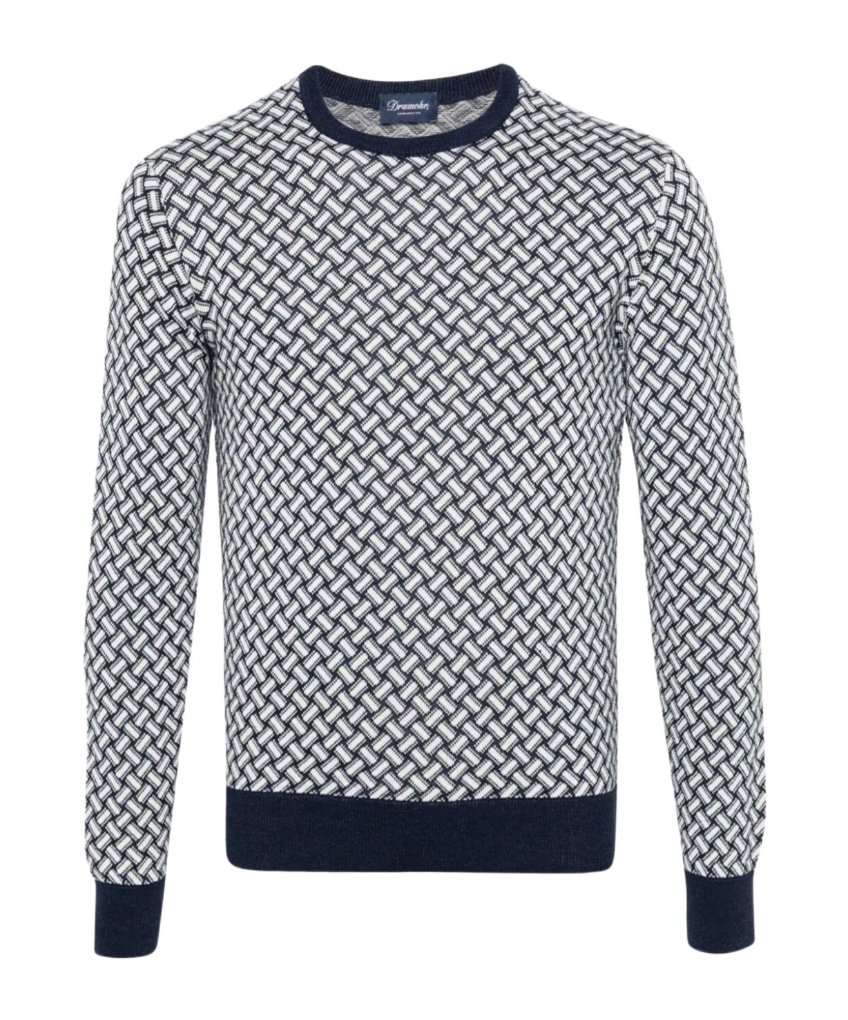 Drumohr Razor Blade Crew Neck Sweater Clothing In Gray