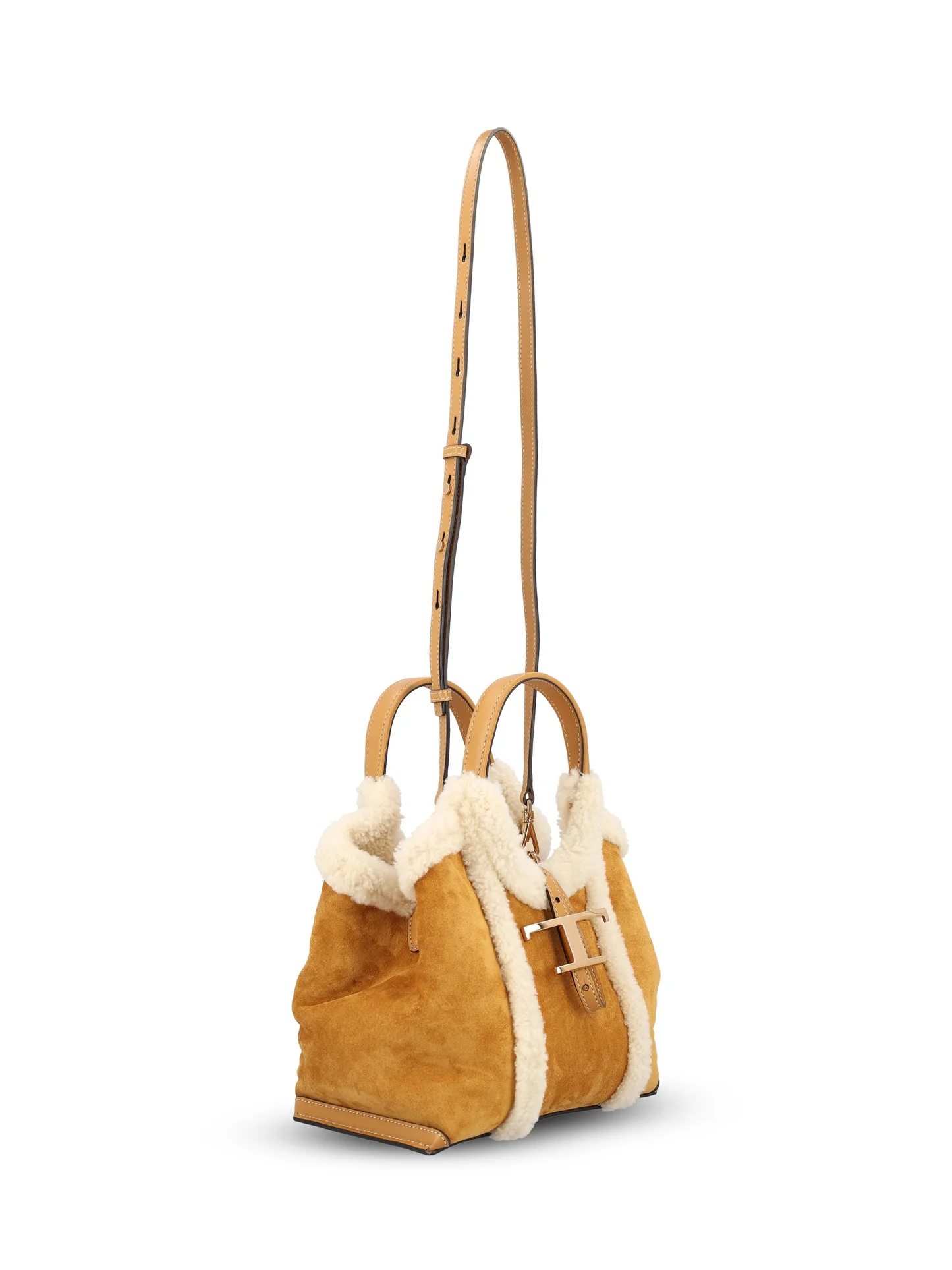 Tod's Logo Plaque Shoulder Bag In Brown