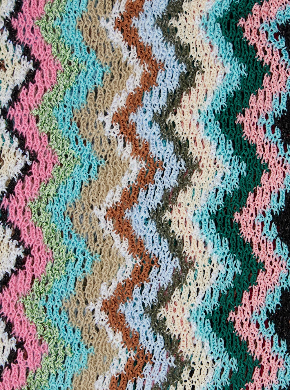 Shop Missoni Zigzag-woven Scarf In Multicolor