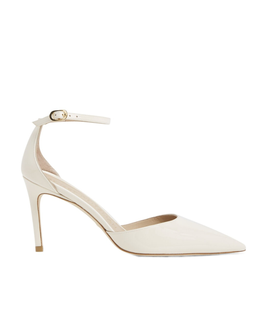 Stuart Weitzman Stuart 85mm Pointed-toe Pumps In White