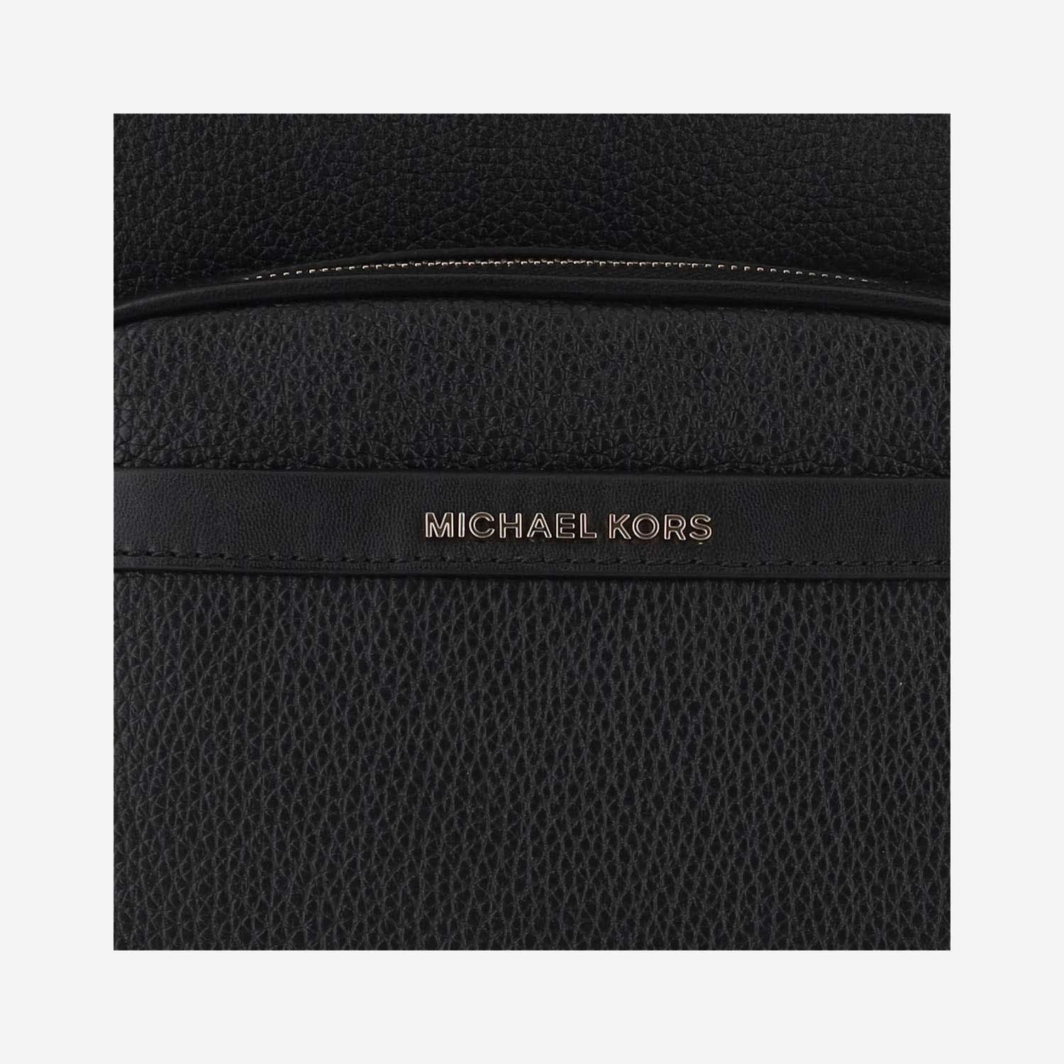 Shop Michael Michael Kors Logo-lettering Backpack In Black