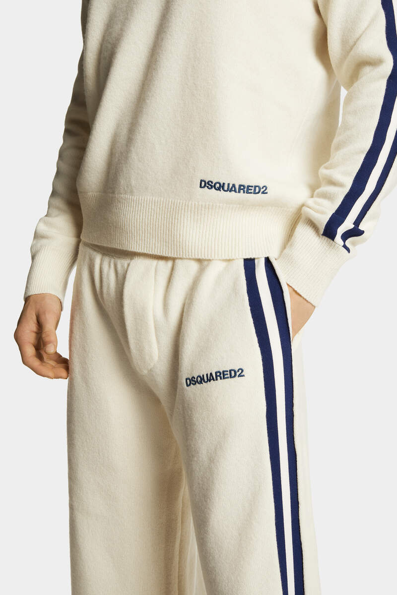 Dsquared2 Jogginghose Mit Logo-stickerei In White