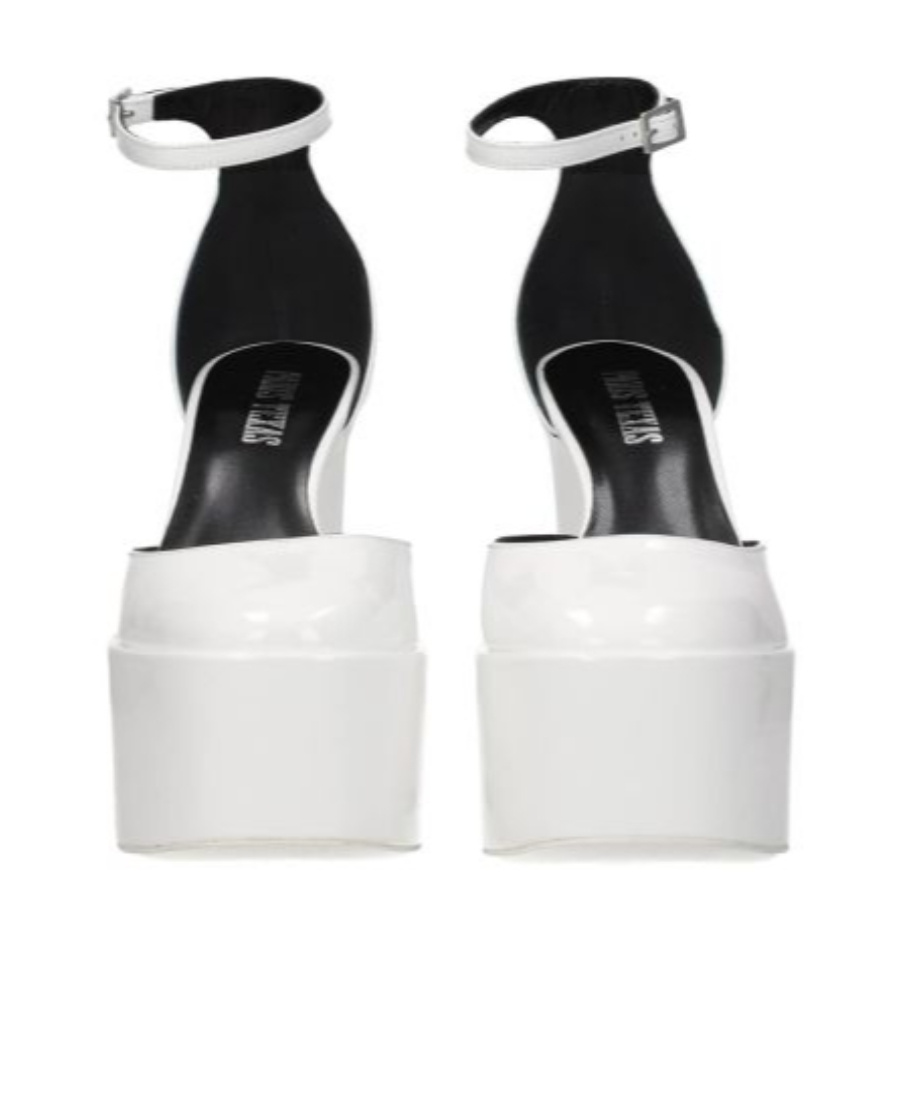 Paris Texas Jane 130mm Platform Pumps In White