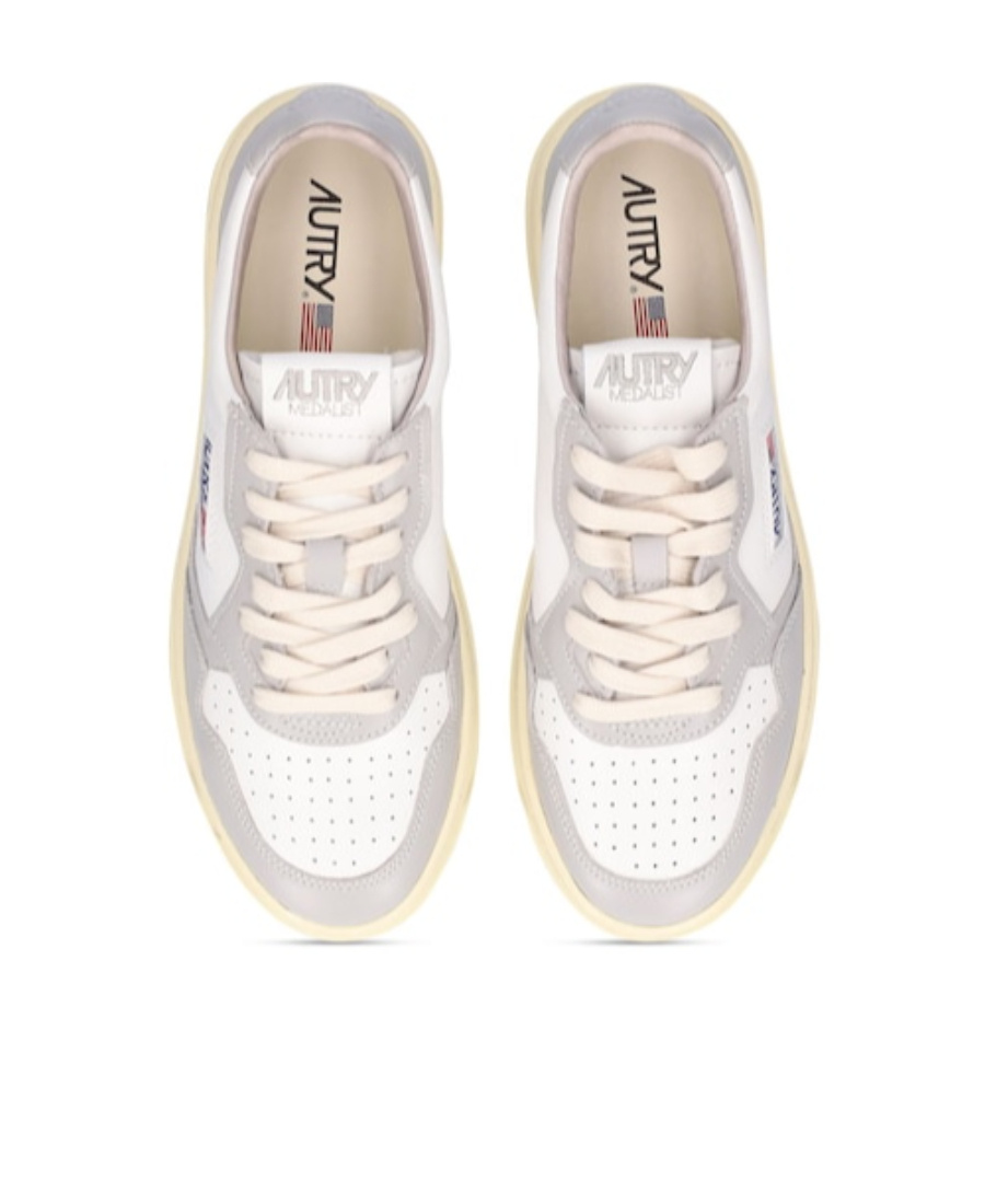 AUTRY MEDALIST TWO-COLOR LOW-TOP SNEAKERS