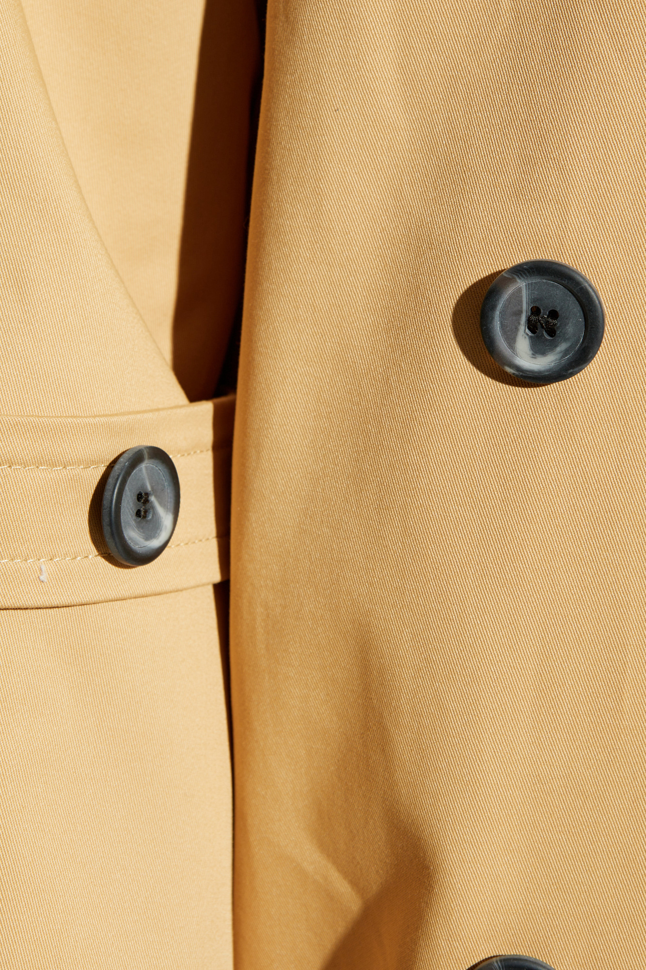 By Malene Birger Alanis Double-breasted Cotton Twill Trench Coat In Nude