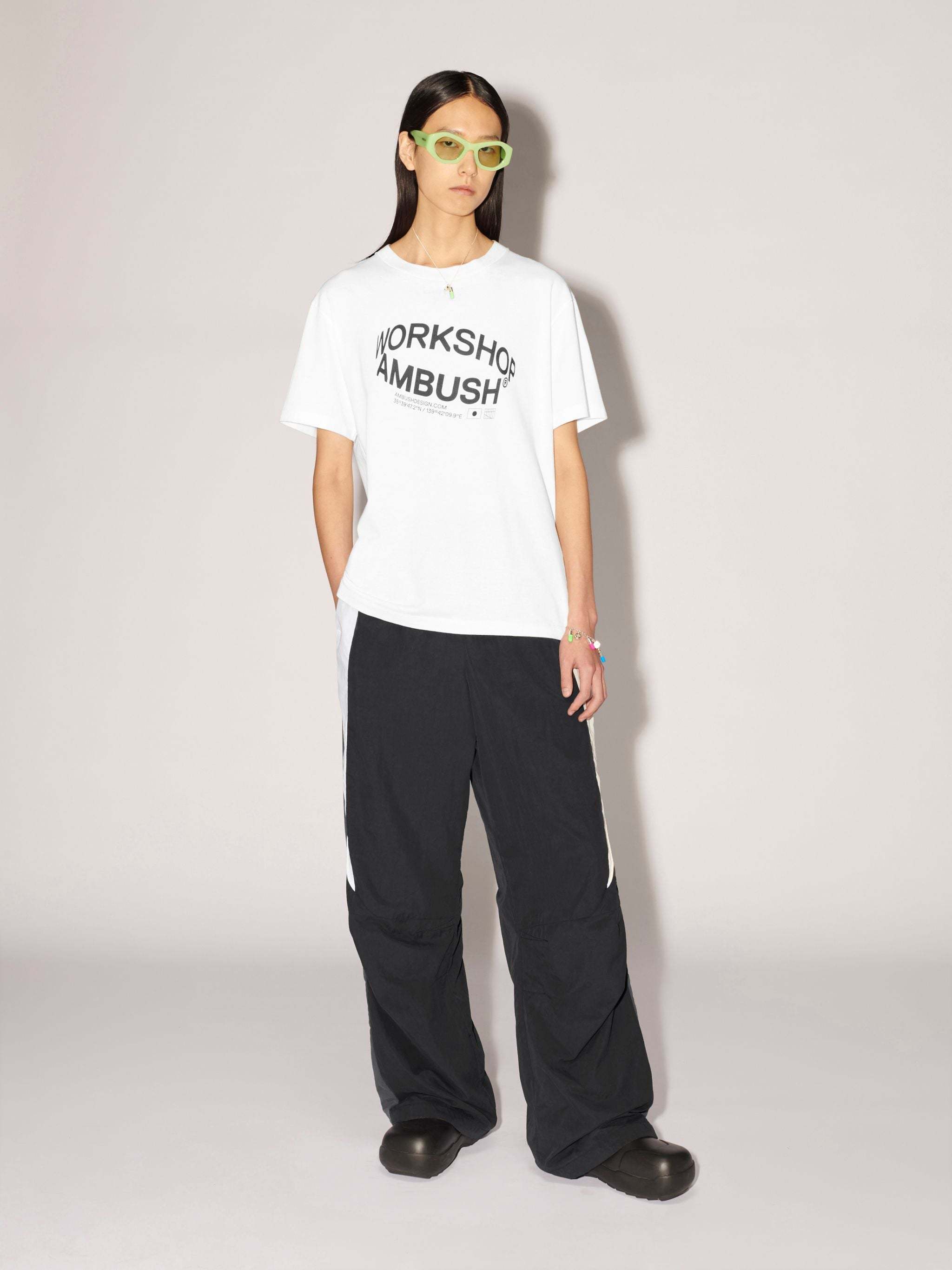 Shop Ambush Revolve Logo-print T-shirt In White