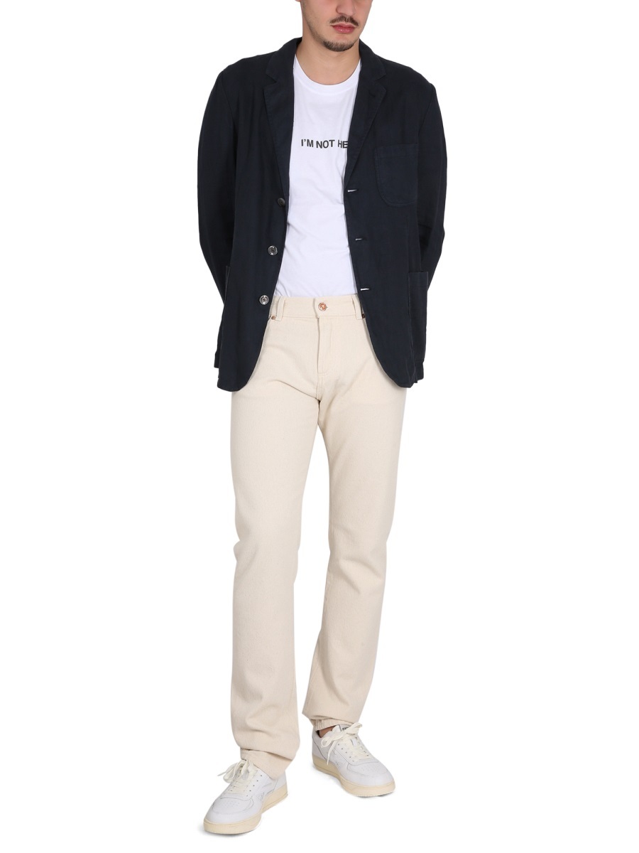 Aspesi Jeans In Denim In White