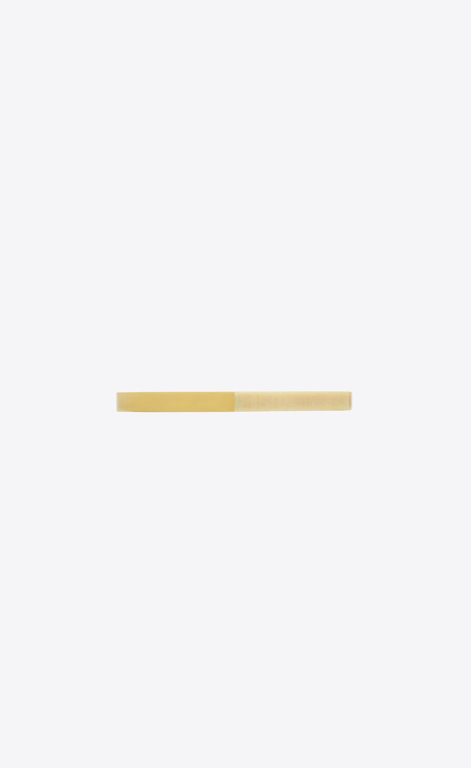 Saint Laurent Duet Debossed-logo Bracelet In Yellow