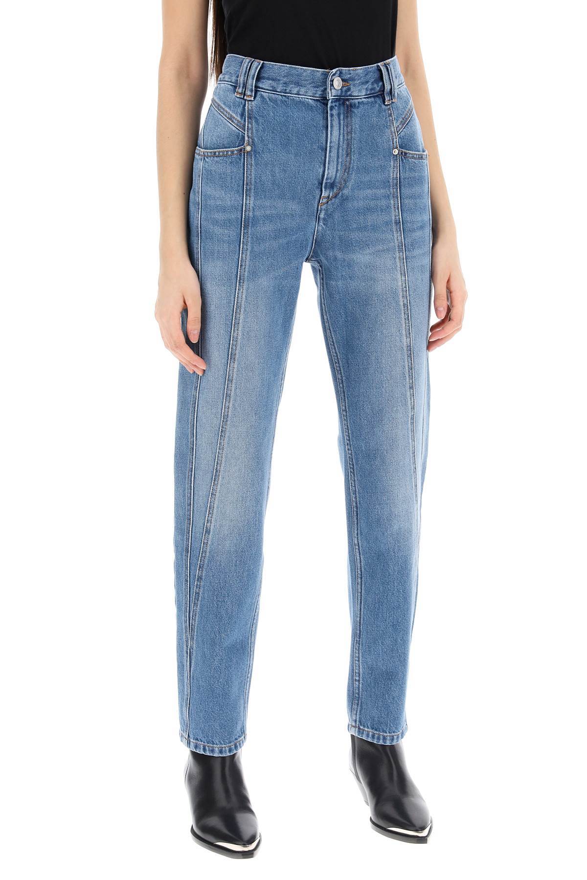 Isabel Marant Nikira Jeans In Blue Cotton In Blue