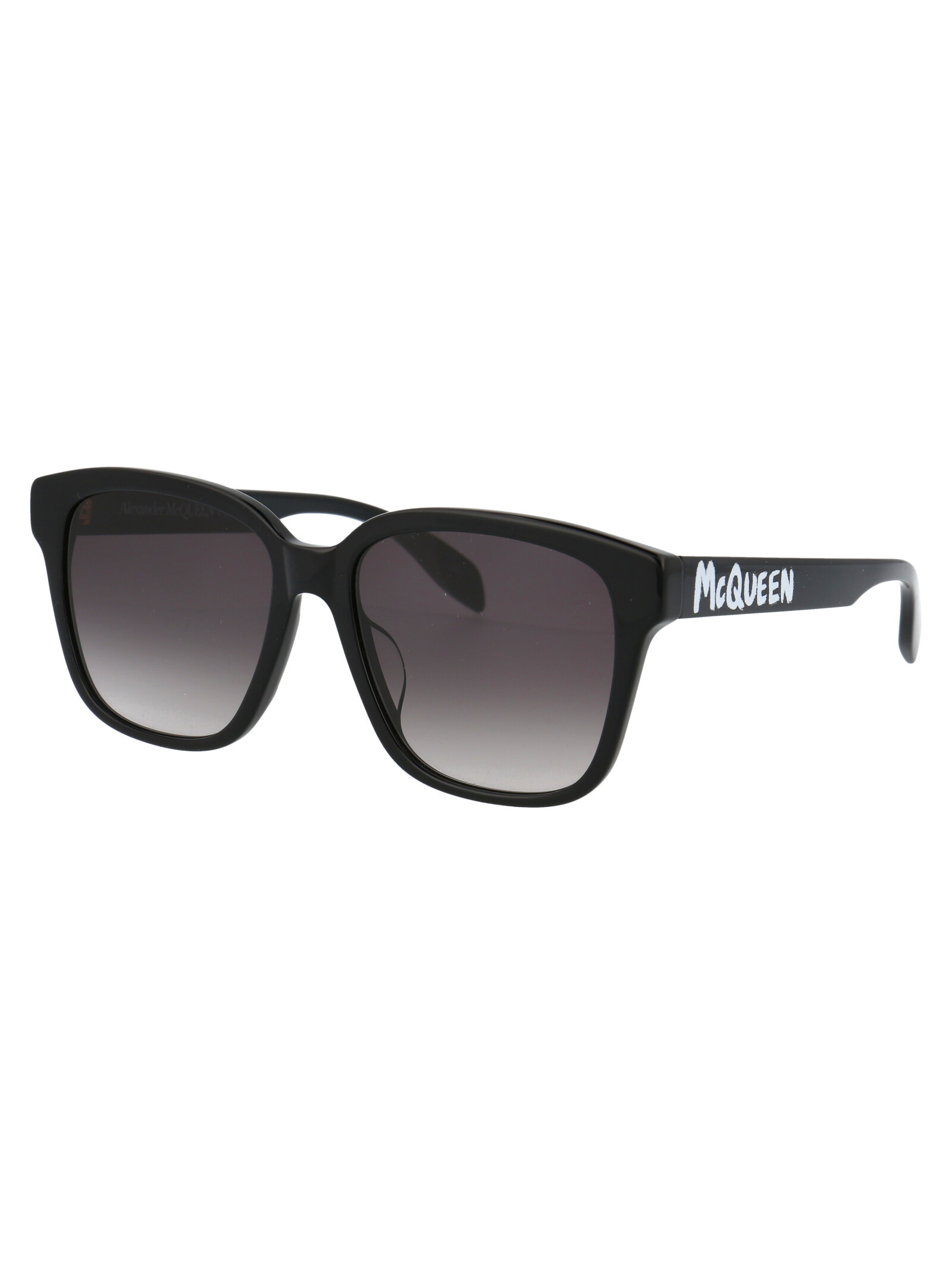 Alexander Mcqueen Gradient Square-frame Sunglasses In Black