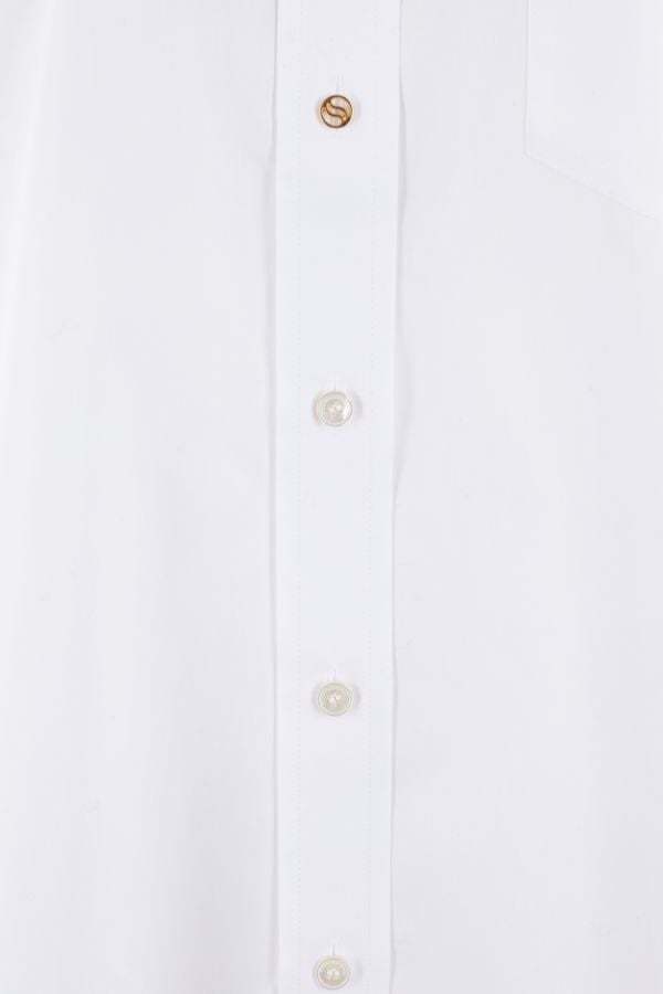 Stella Mccartney Collared Long-sleeve Shirt In White