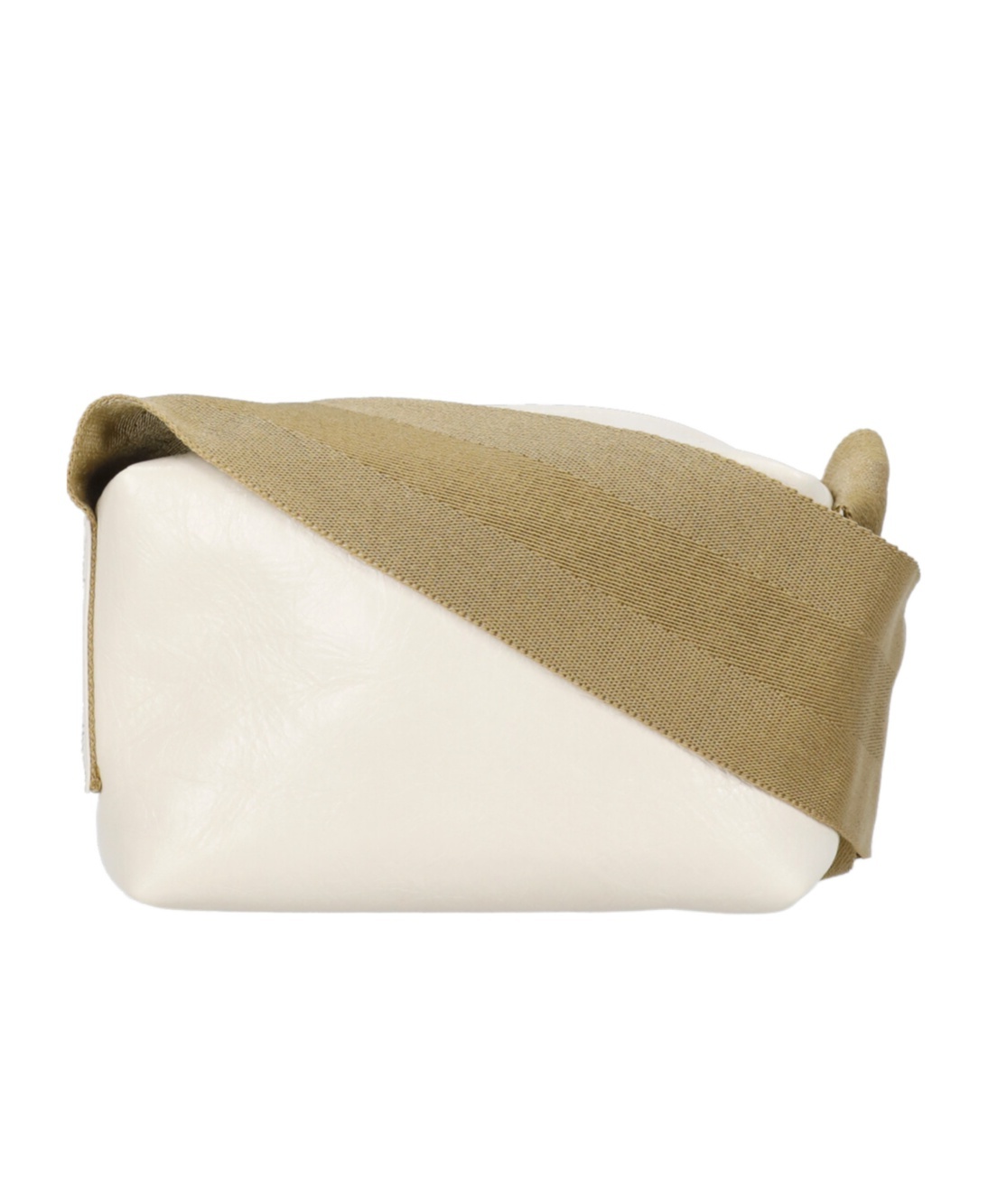 Uma Wang Zippered Shoulder Bag In White