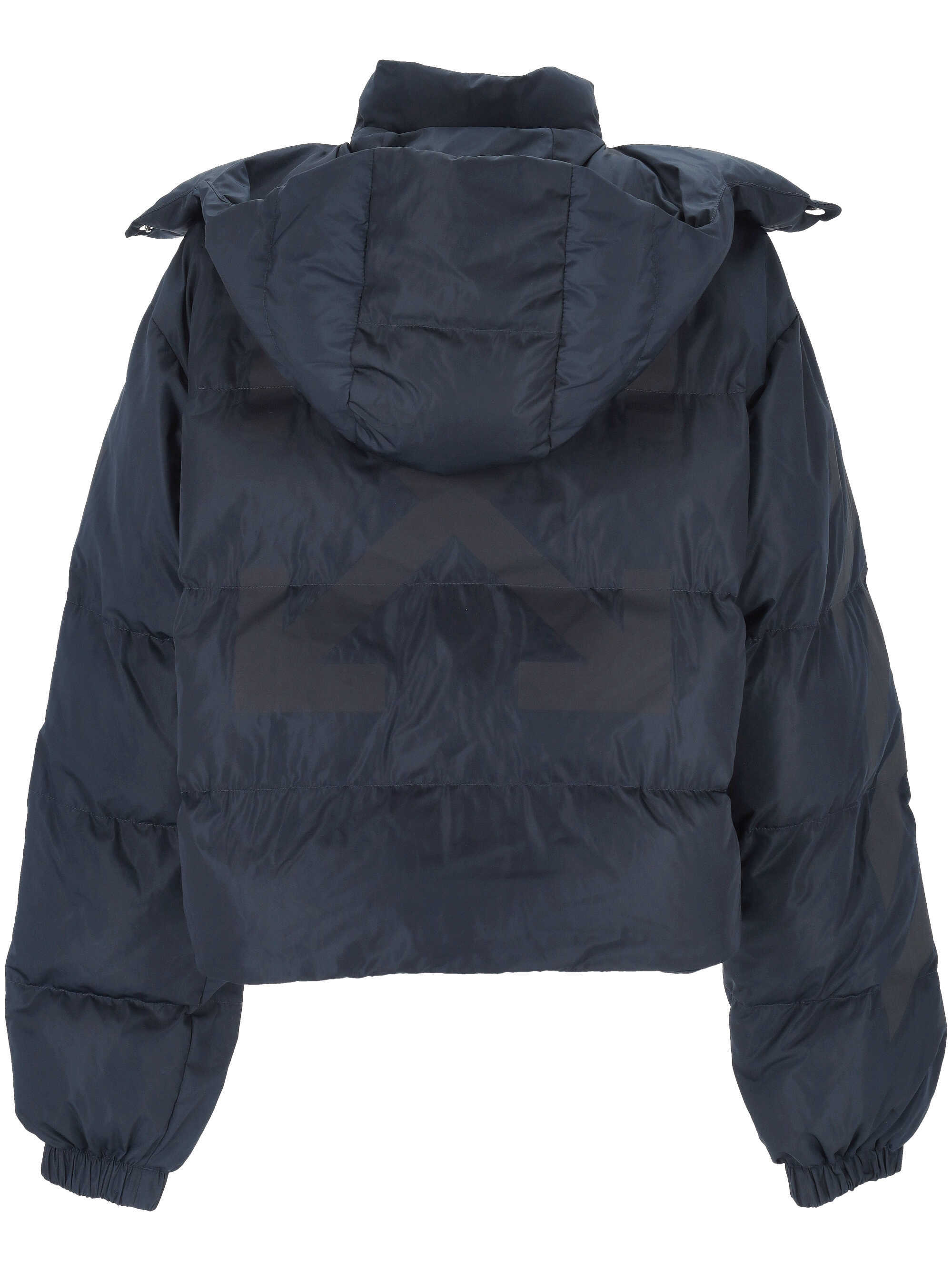 Off-white Zip-up High Neck Jacket In Black