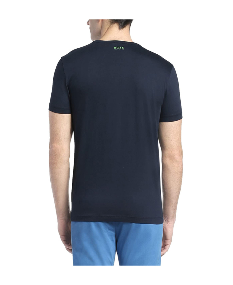 Hugo Boss T-shirt With Round Neck And Short Sleeves In Black