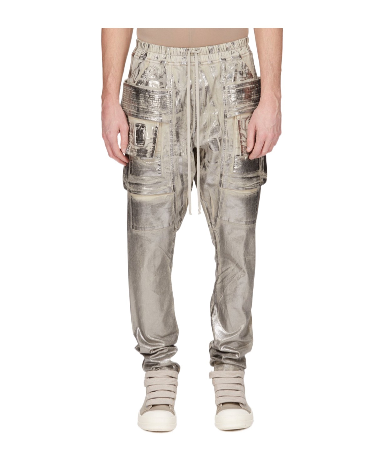 Rick Owens Drkshdw Work Casual Pants In Gray